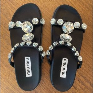 Miu Miu Jeweled Sandals || SZ 39 || NEVER BEEN WORN